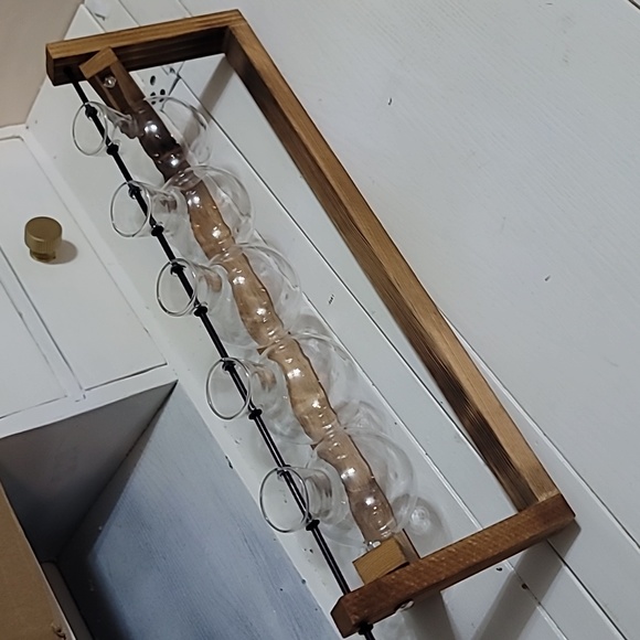 NEW Ivolador Desktop Glass 5 Bulb with Retro Wooden Stand - Picture 13 of 16